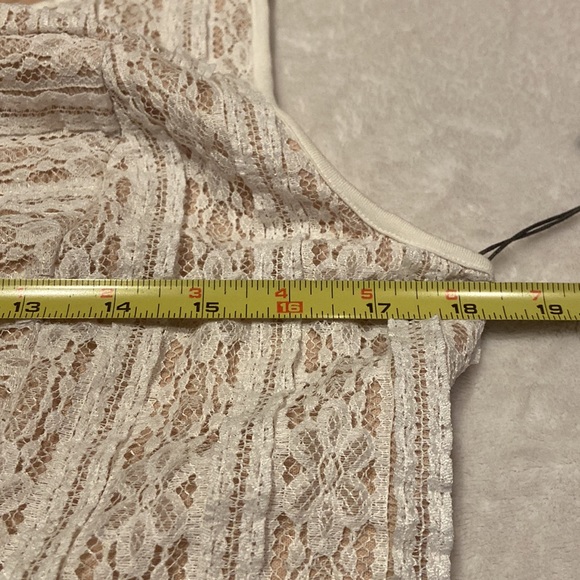 VINCE CAMUTO NWT Size M Ivory & Tan Boho Spirit Fashion Sleeveless Lace Dress - Picture 10 of 14